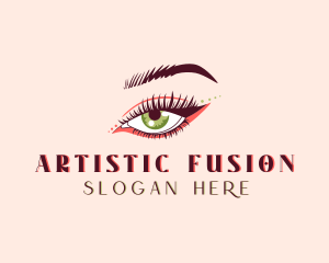 Makeup Artist Eyelashes logo design