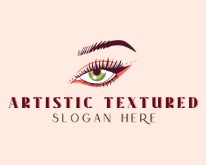 Makeup Artist Eyelashes logo design