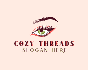 Makeup Artist Eyelashes logo design