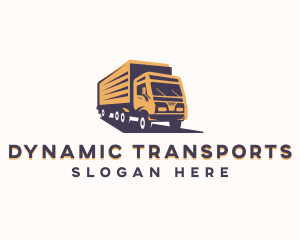 Automotive Truck Courier logo design