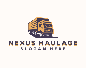 Automotive Truck Courier logo design