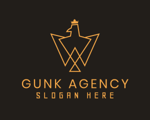 Crown Falcon Agency logo design