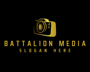 Camera Lens Media  logo design