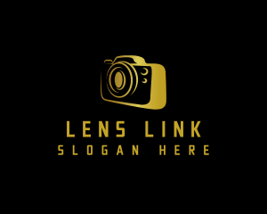 Camera Lens Media  logo design