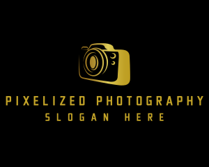 Camera Lens Media  logo design