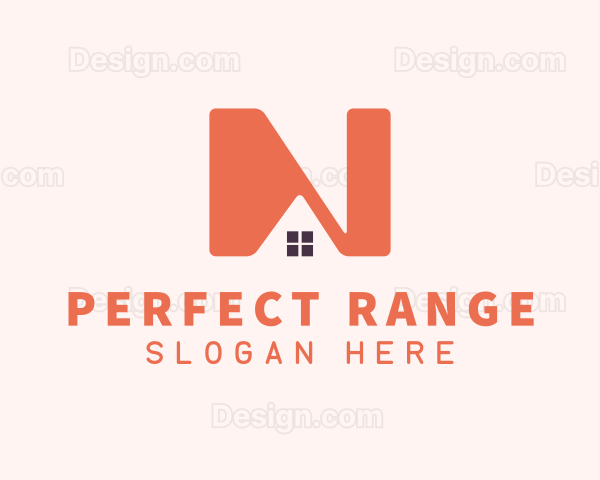 Orange Housing Letter N Logo