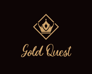 Gold Royalty Crown  logo design