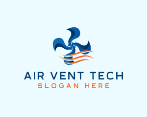 Fan Air Conditioning Airflow logo design