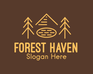 Forest Woodlands Mountain Trees logo