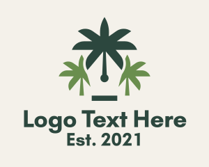 Palm Tree Pen  logo