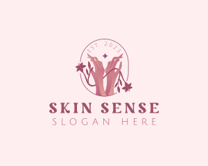 Hands Skin Care Beautician logo design