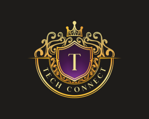Shield Crown Crest logo