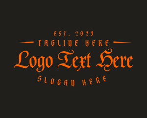 Gothic Tattoo Business Logo