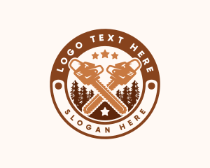 Chainsaw Tree Cutting logo