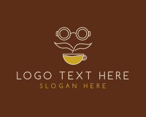 Coffee Mug Mustache Logo