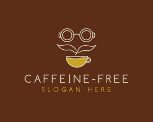 Coffee Mug Mustache logo design