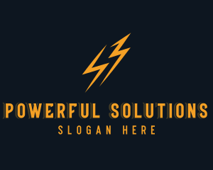 Lightning Energy Bolt logo design