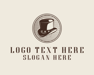 Rustic Top Hat Logo