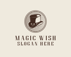 Rustic Top Hat logo design