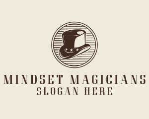 Rustic Top Hat logo design