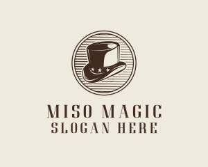 Rustic Top Hat logo design