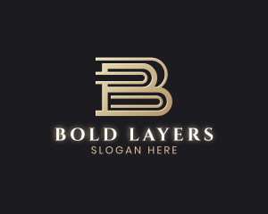 Luxury Business Letter B logo design