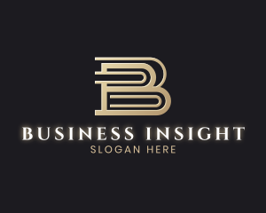 Luxury Business Letter B logo design