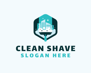 Building Squeegee Cleaning logo design