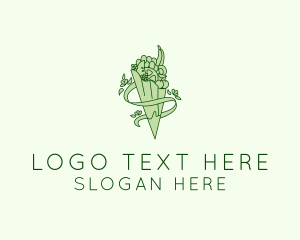 Organic Produce Grocery logo design