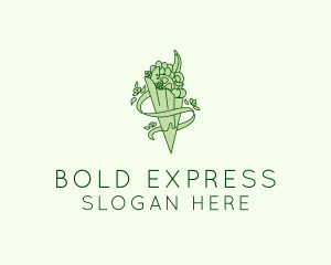 Organic Produce Grocery logo design