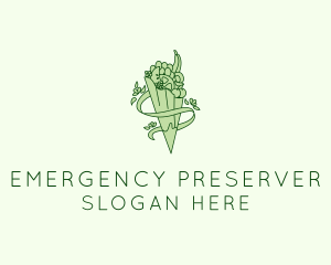 Organic Produce Grocery logo design