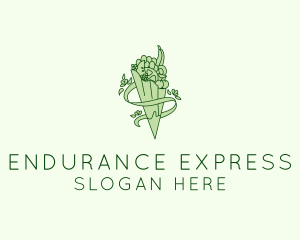 Organic Produce Grocery logo design