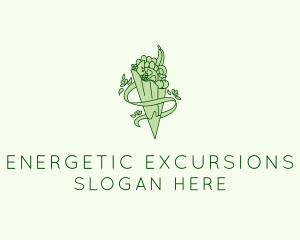 Organic Produce Grocery logo design