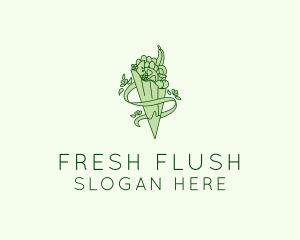 Organic Produce Grocery logo design