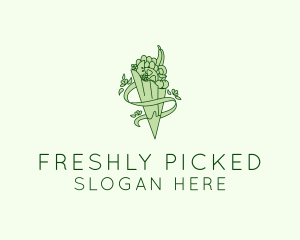 Organic Produce Grocery logo design