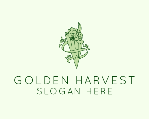 Organic Produce Grocery logo design