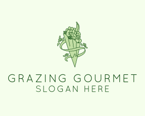 Organic Produce Grocery logo design