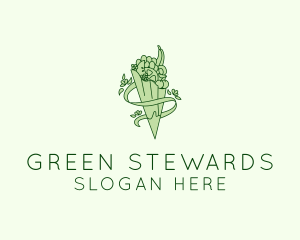 Organic Produce Grocery logo design