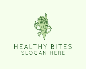 Organic Produce Grocery logo design