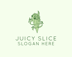 Organic Produce Grocery logo design