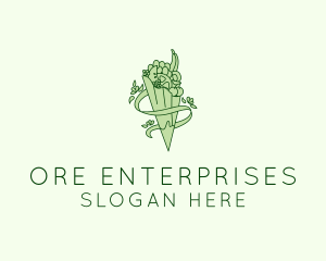 Organic Produce Grocery logo design