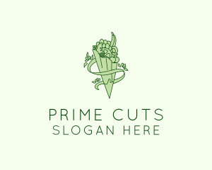 Organic Produce Grocery logo design