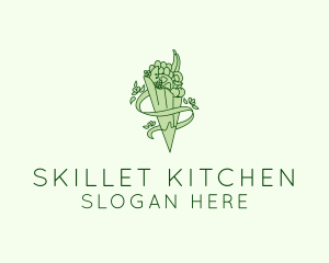 Organic Produce Grocery logo design