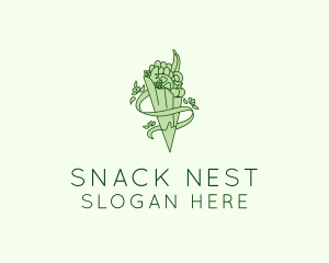 Organic Produce Grocery logo design