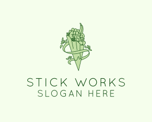 Organic Produce Grocery logo design