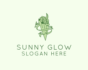 Organic Produce Grocery logo design