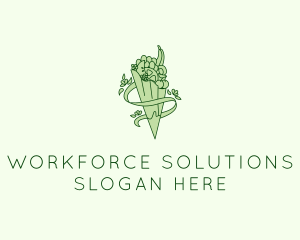 Organic Produce Grocery logo design