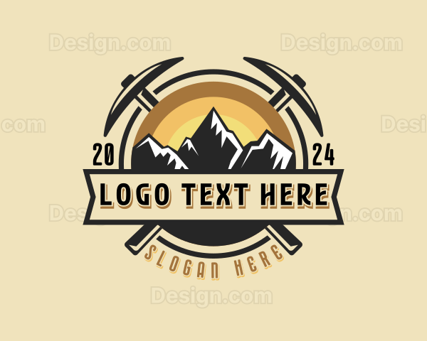 Outdoor Mountaineering Adventure Logo