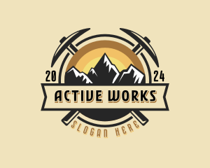 Outdoor Mountaineering Adventure logo design