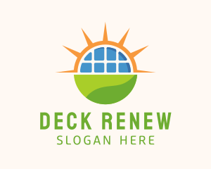 Renewable Solar Sunlight  logo design